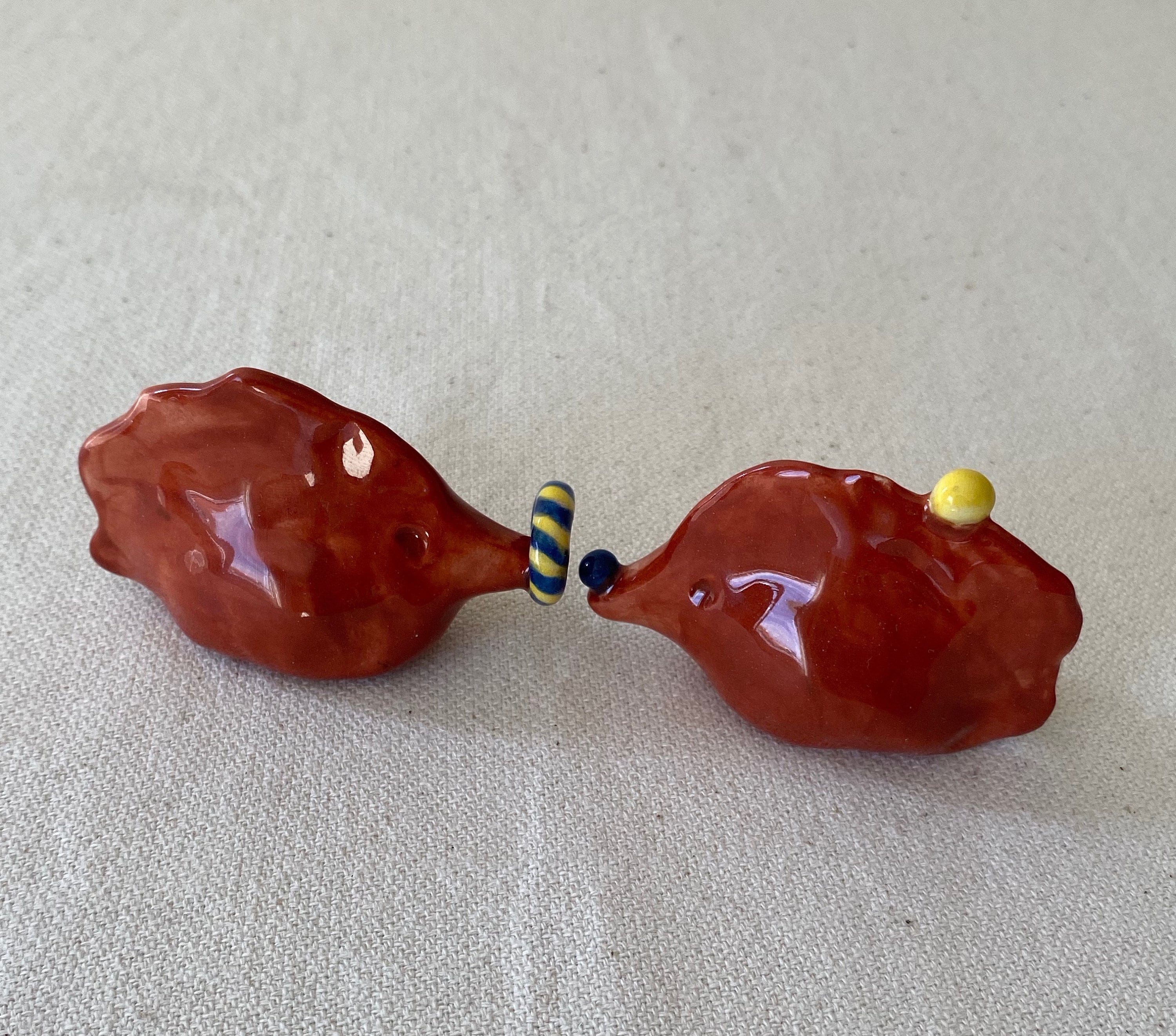 Handmade Ceramic Circus Figurine: Unique Toy Sculpture-zoom-1