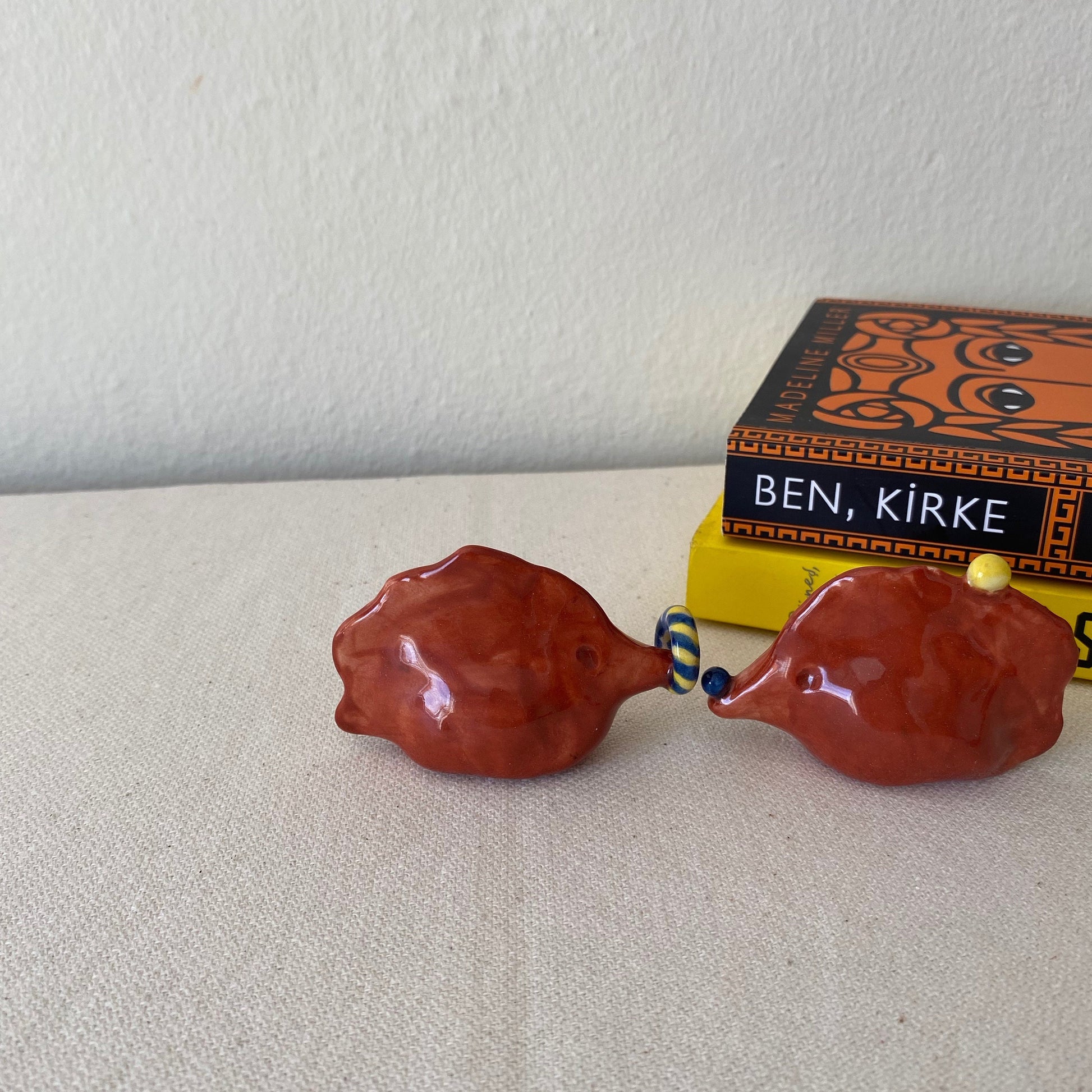 Handmade Ceramic Circus Figurine: Unique Toy Sculpture-2