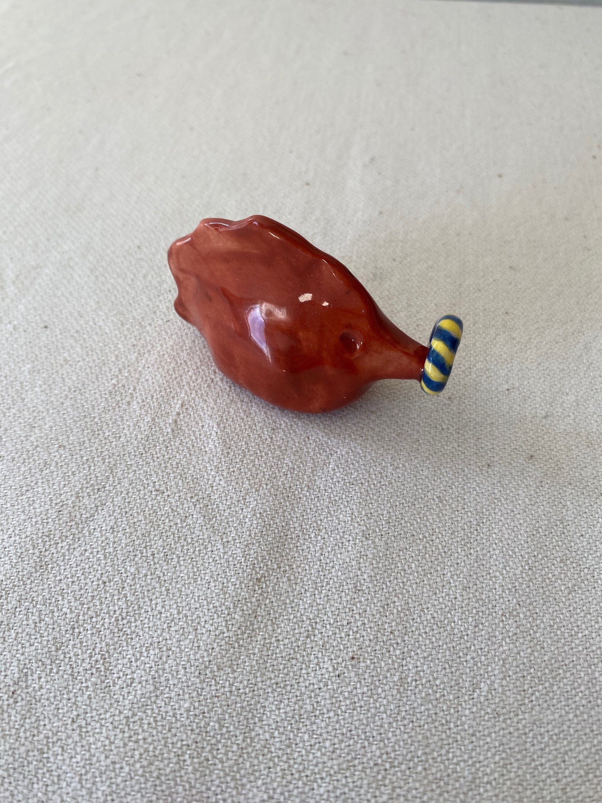 Handmade Ceramic Circus Figurine: Unique Toy Sculpture-5