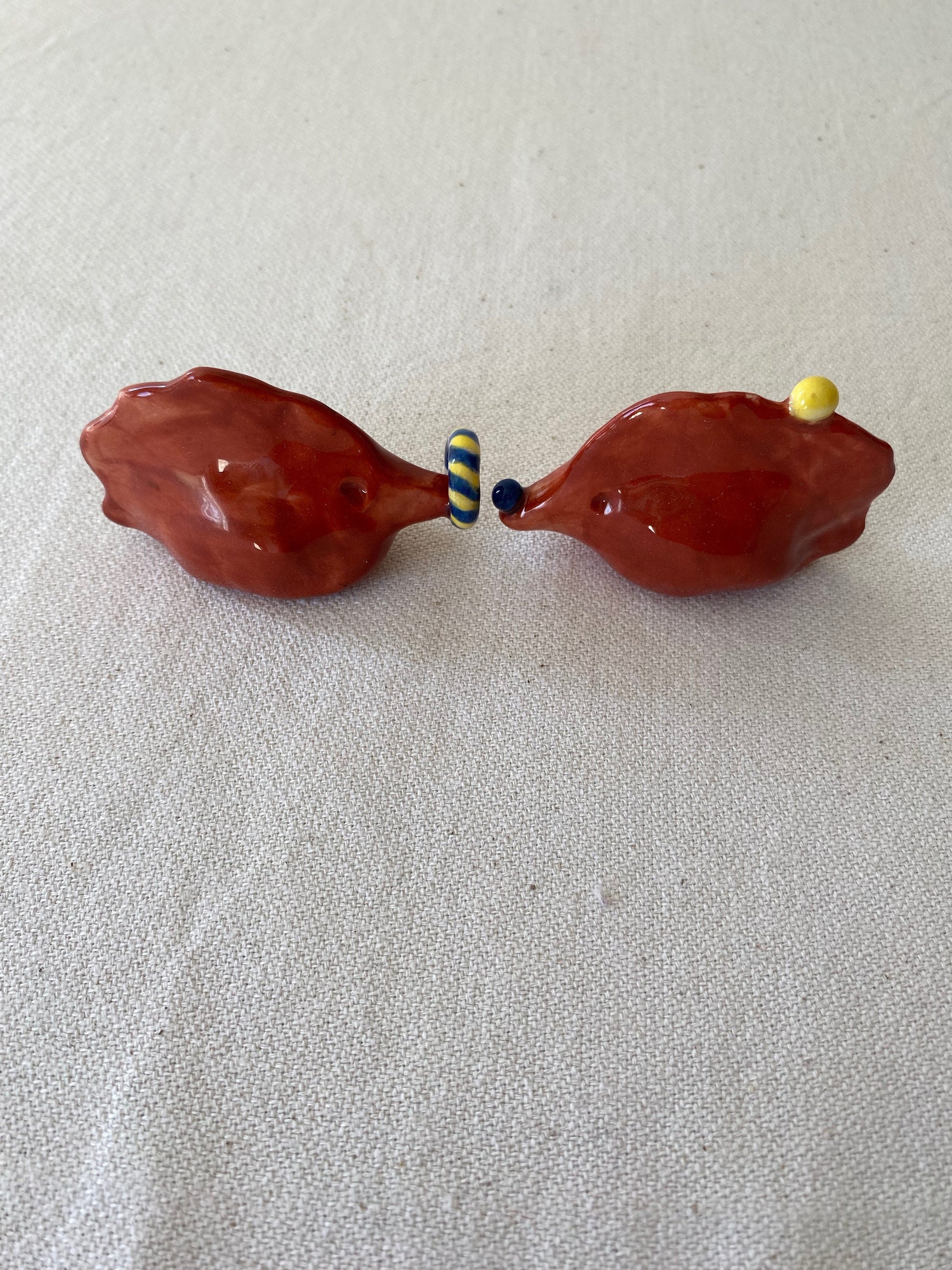 Handmade Ceramic Circus Figurine: Unique Toy Sculpture-6