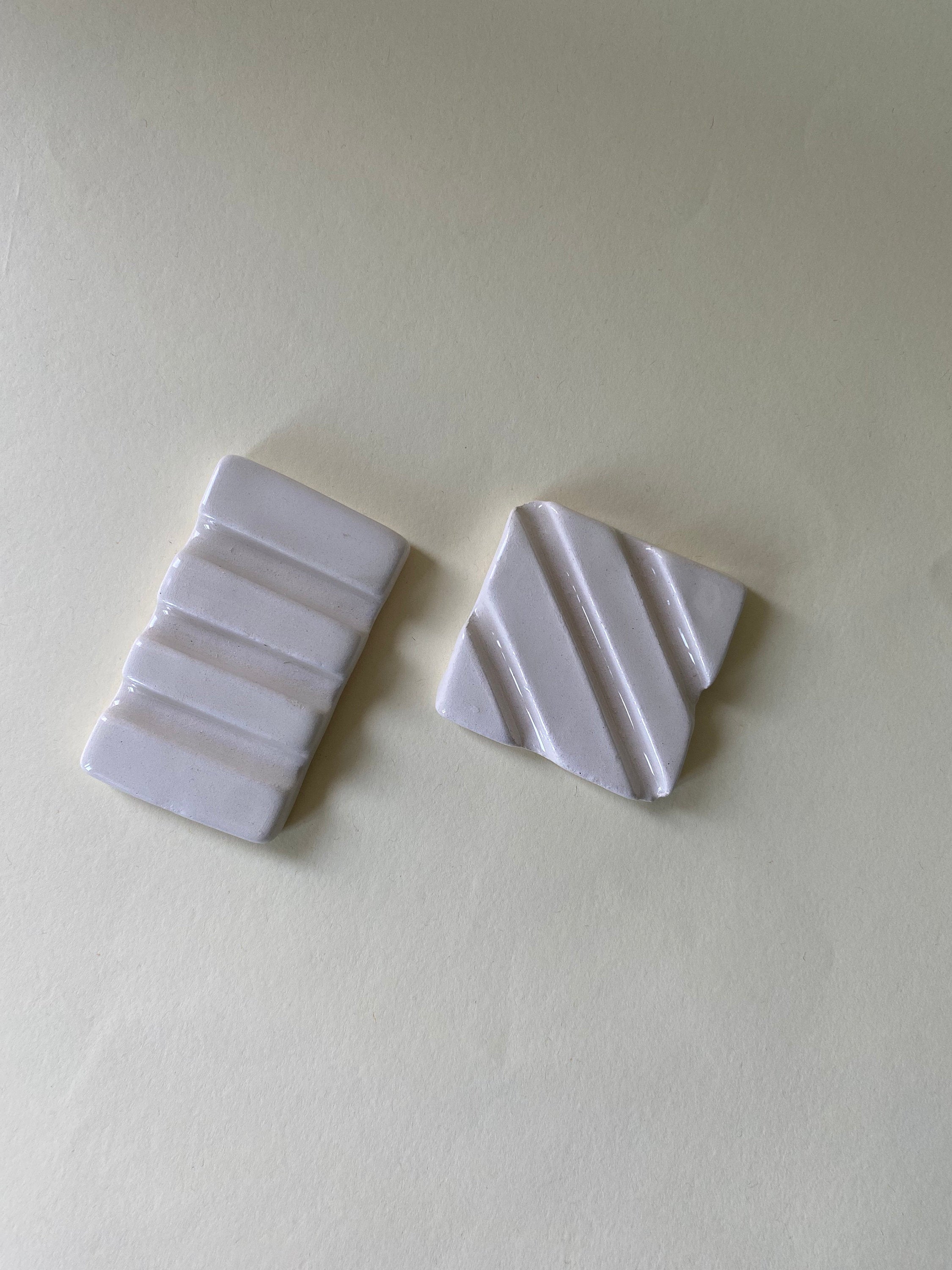 Handmade Ceramic Watercolor Palette with Brush Rest-zoom-6