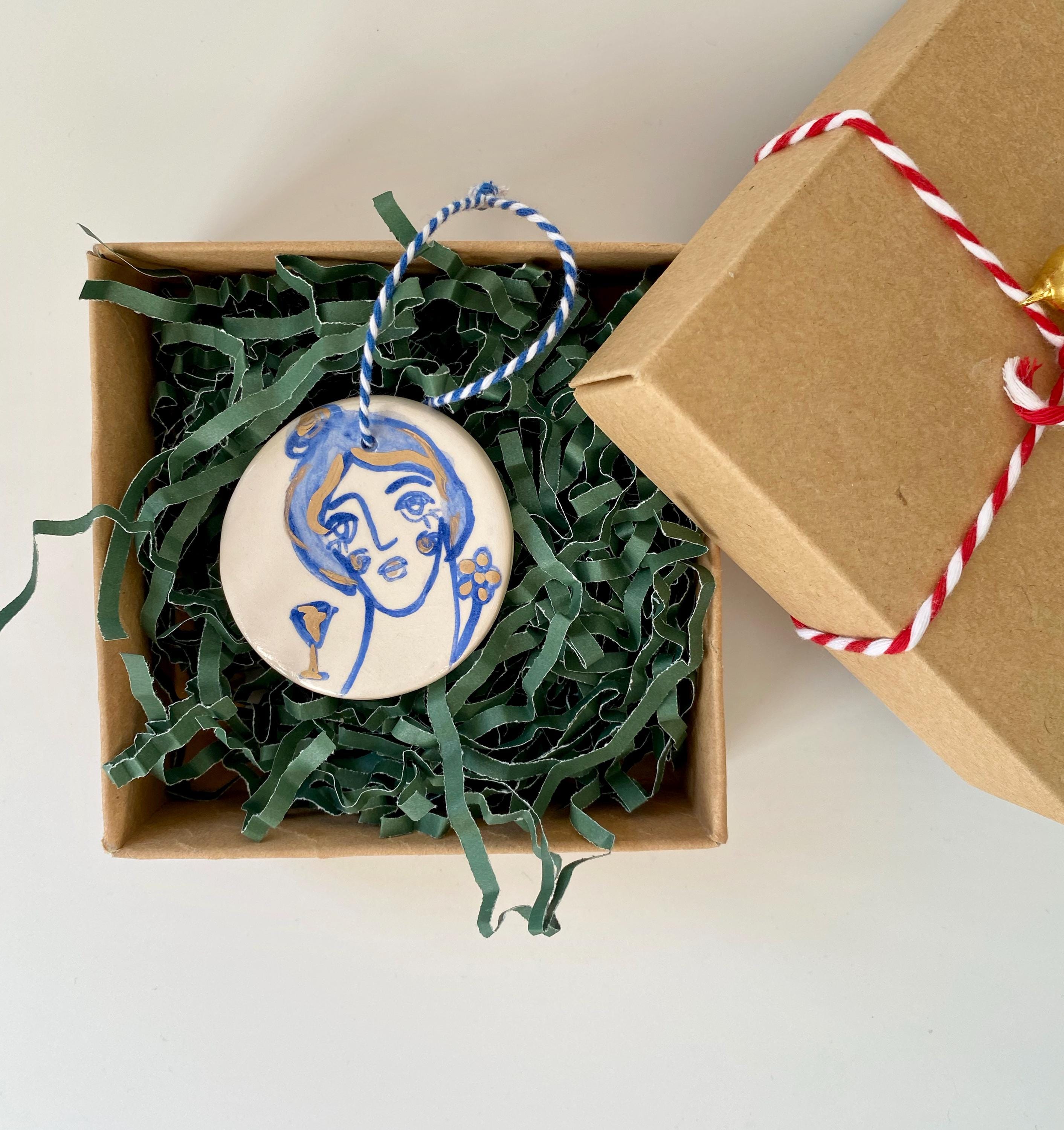 Ceramic mythological Ornament-Handmade Pottery Christmas Decoration-Christmas tree mythological ornament gift-zoom-9