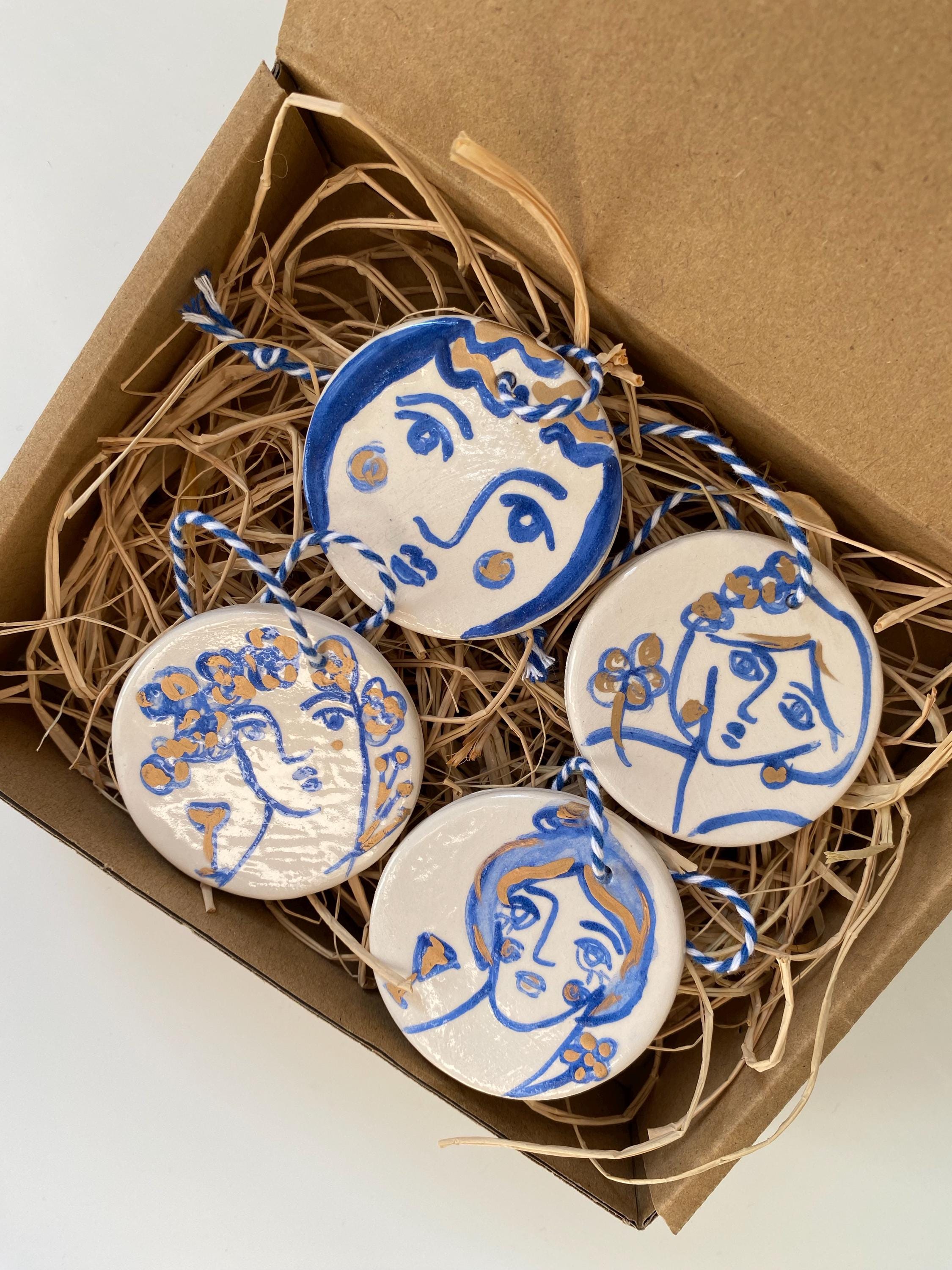 Ceramic mythological Ornament-Handmade Pottery Christmas Decoration-Christmas tree mythological ornament gift-zoom-9
