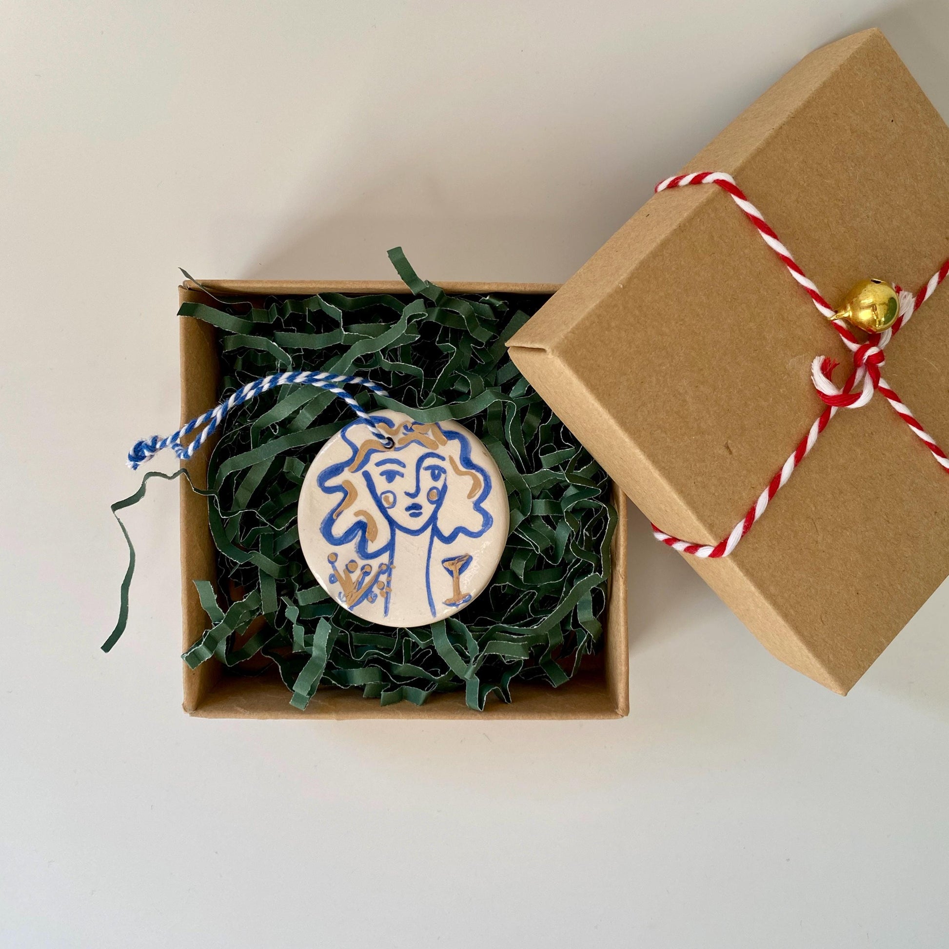 Ceramic mythological Ornament-Handmade Pottery Christmas Decoration-Christmas tree mythological ornament gift-2
