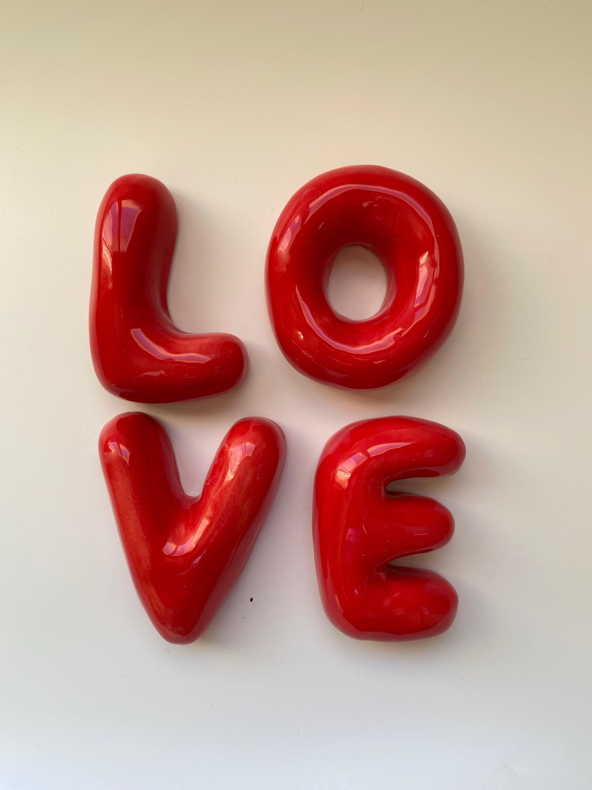Handmade Ceramic Bubble Letter: Custom Wall Decor-9