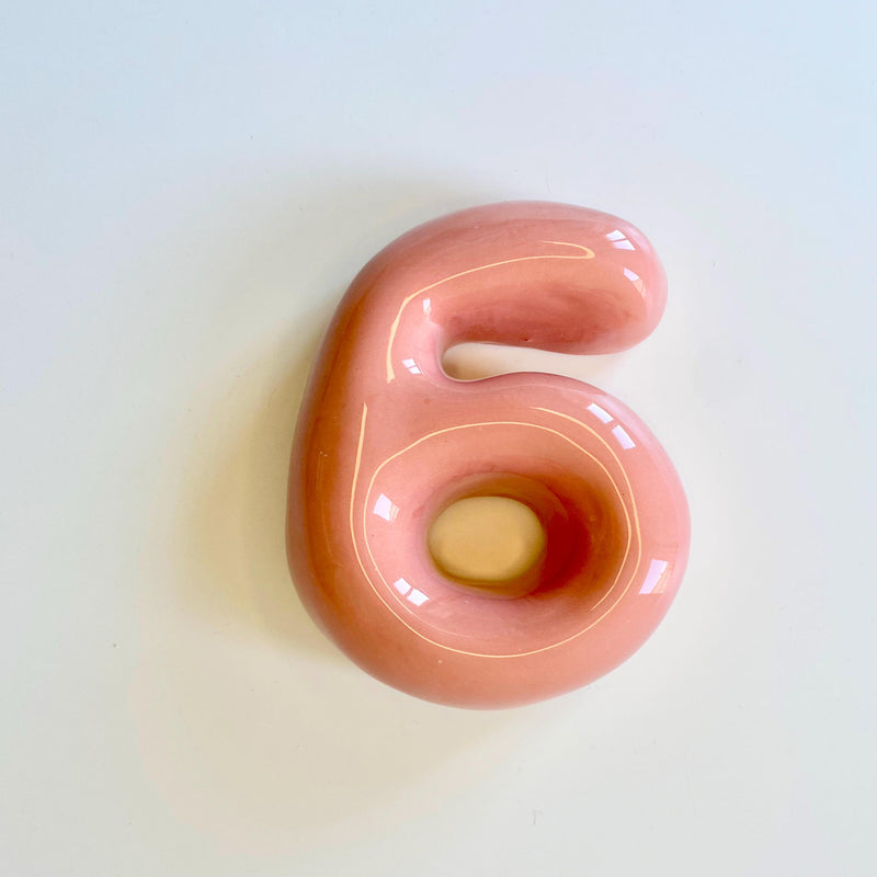 Ceramic Bubble Numbers-Ceramic Numbers - Personalized Ceramic SOFT Colorful Number-zoom-