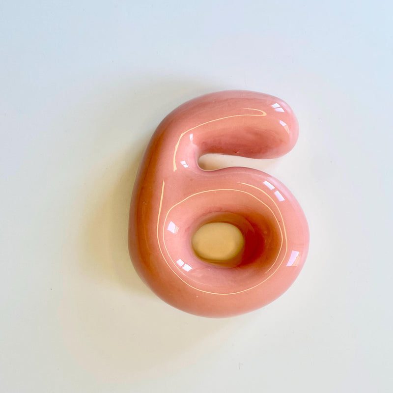 Ceramic BubbleNumbers-Ceramic Numbers - Personalized Ceramic SOFT Colorful Number-zoom-