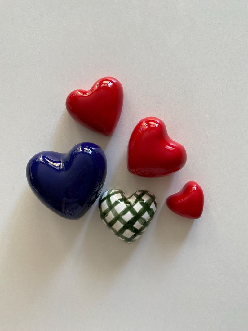 Ceramic Bubble Hearts – Handmade Pottery Valentine Gift, Wedding Favor, Home Decoration-Ceramic Heart Ornaments –-zoom-
