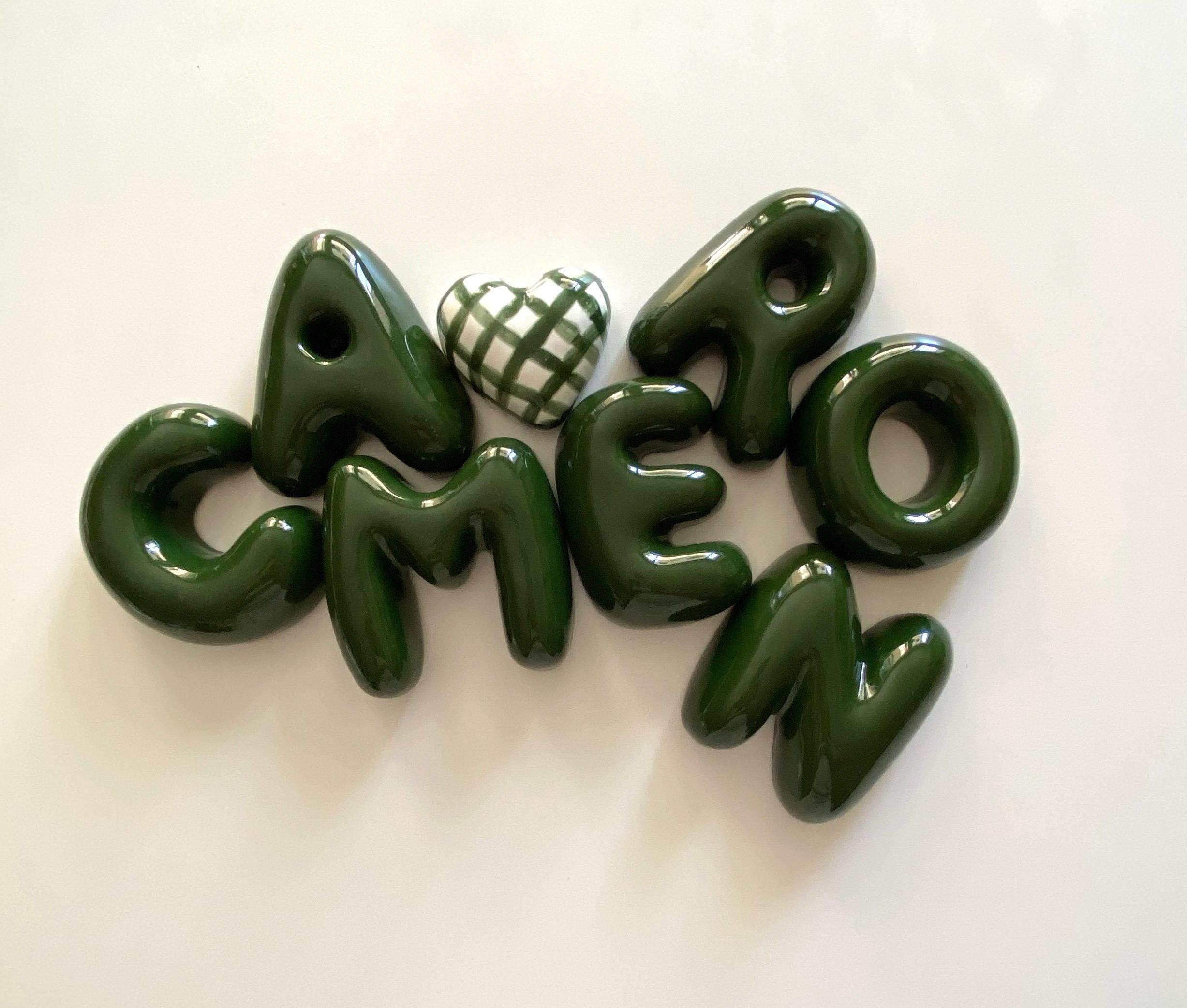 Handmade Ceramic Bubble Letter: Custom Wall Decor-zoom-3