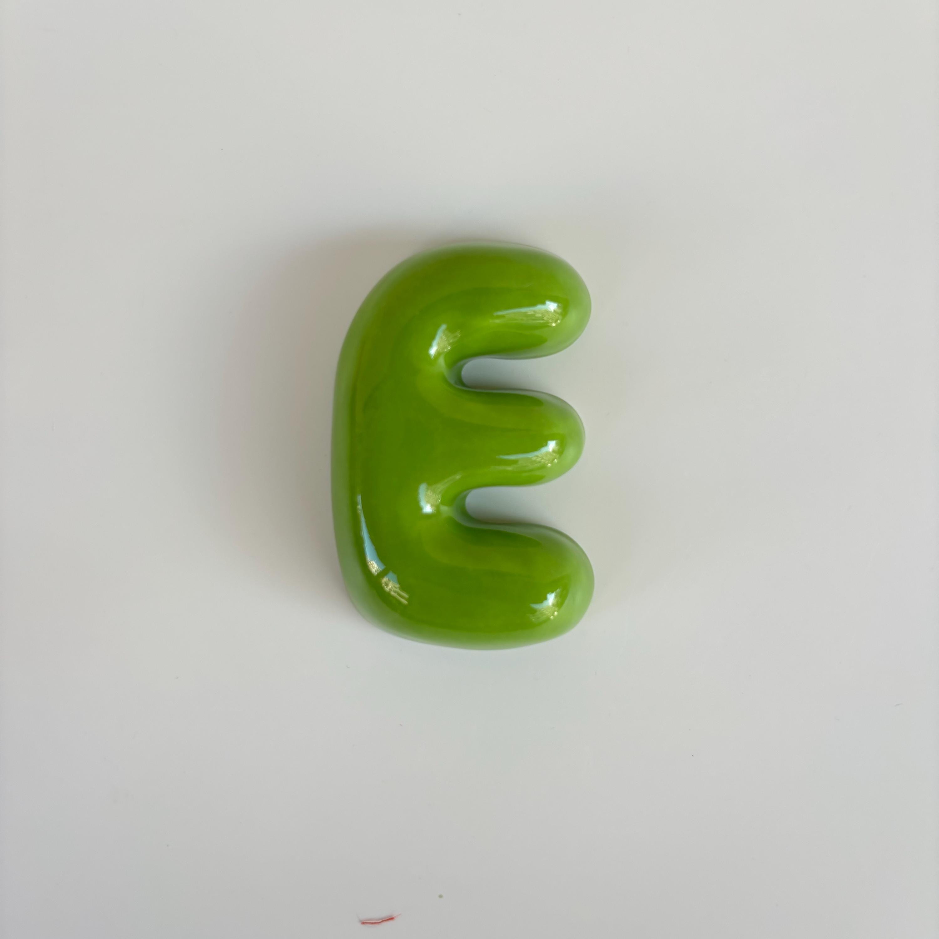 Ceramic Bubble Letters-Personalized Ceramic Letter: Colorful Handmade Wall Decor-zoom-5