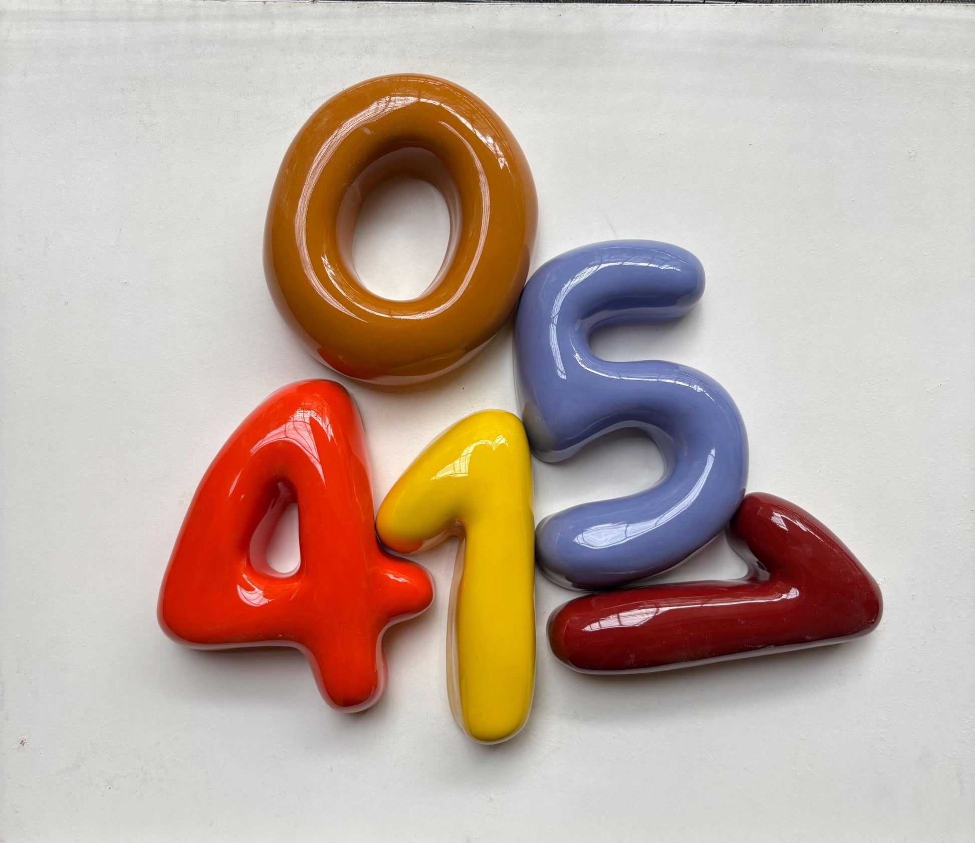 Ceramic Bubble Letters-Personalized Ceramic Letter- Handmade Wall Decor-10