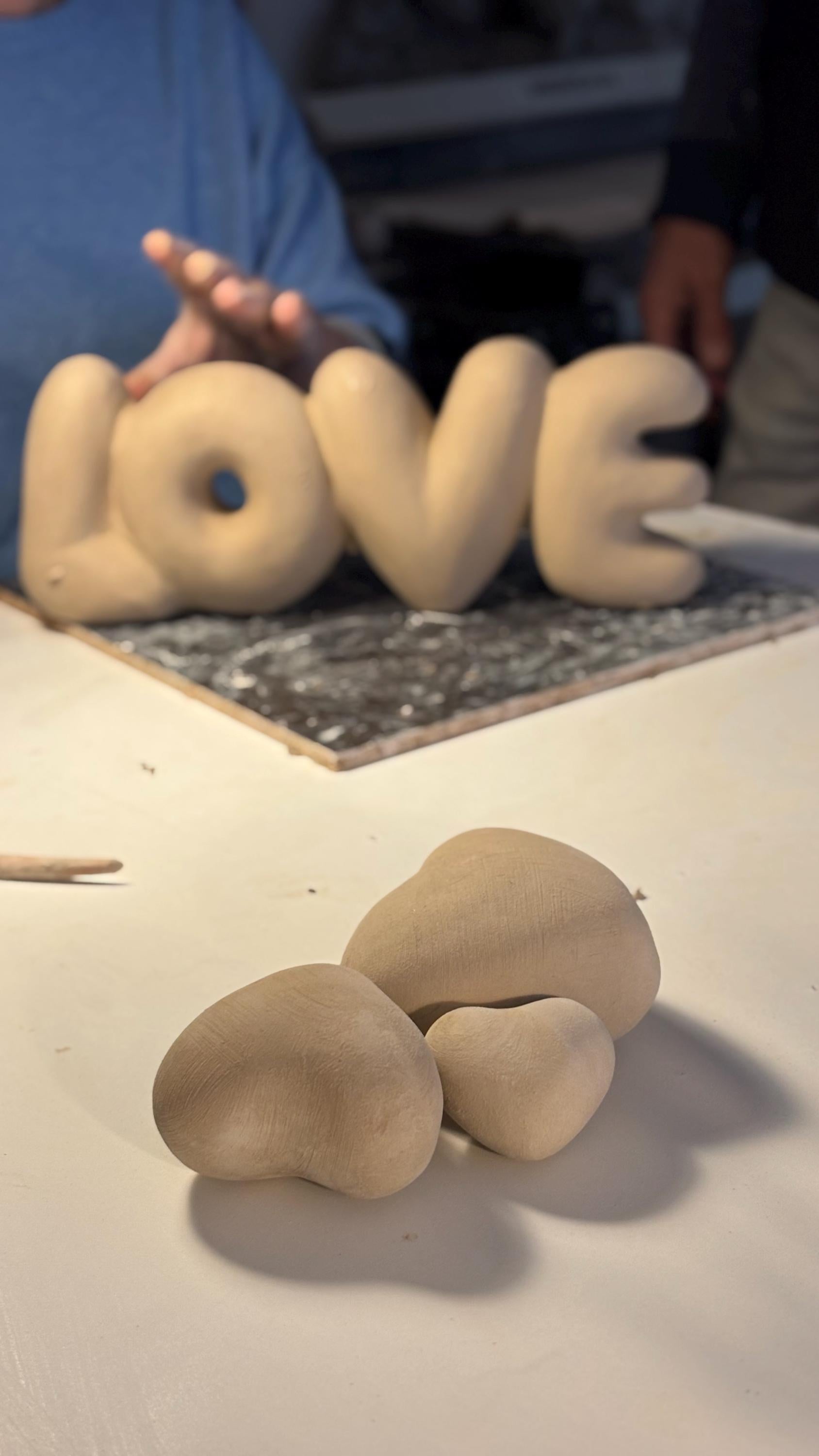 Ceramic Bubble LOVE – Handmade Pottery Valentine Gift, Wedding Favor, Home Decoration--7