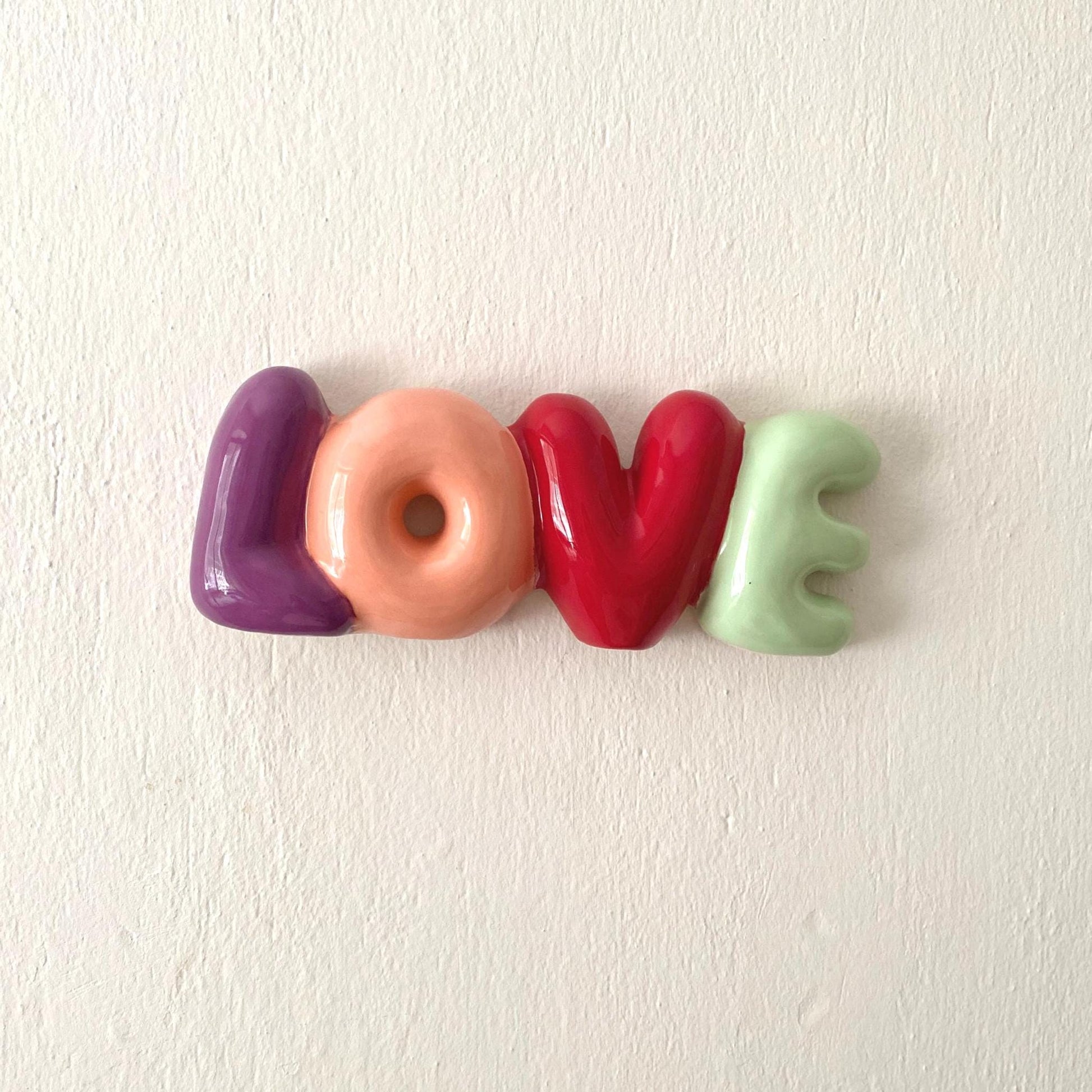Ceramic Bubble LOVE – Handmade Pottery Valentine Gift, Wedding Favor, Home Decoration--2
