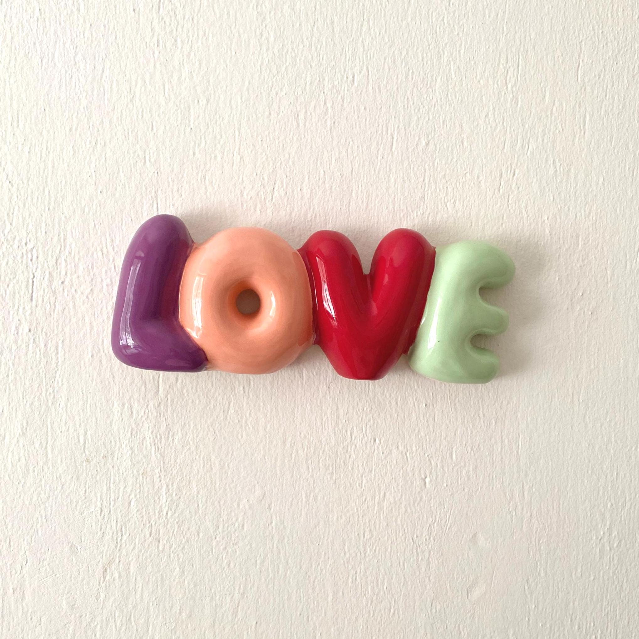 Ceramic Bubble LOVE – Handmade Pottery Valentine Gift, Wedding Favor, Home Decoration--zoom-2