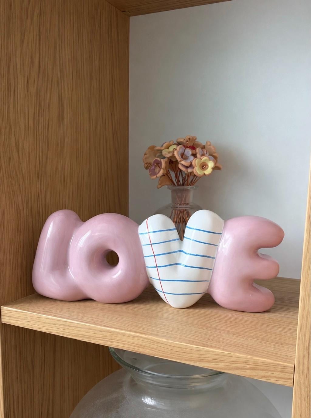 Ceramic Bubble LOVE – Handmade Pottery Valentine Gift, Wedding Favor, Home Decoration--zoom-1
