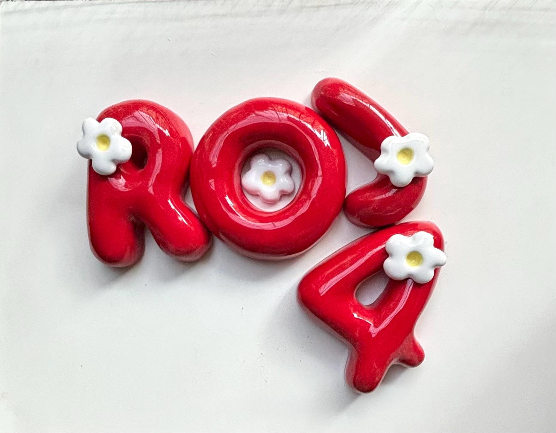 Handmade Ceramic Bubble Number: Colorful Stoneware Clay Wall Decor-zoom-16