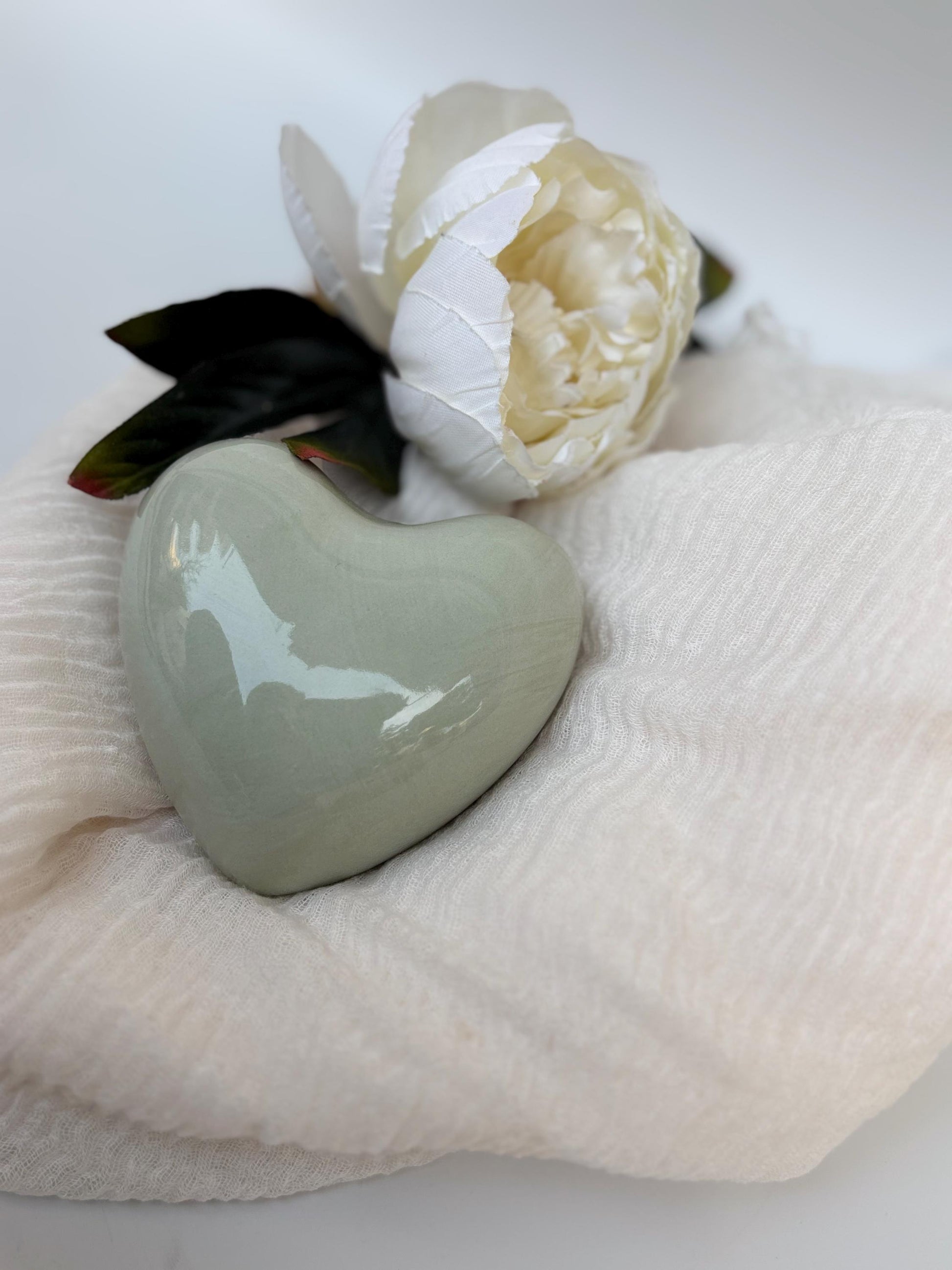 Ceramic Bubble Hearts – Handmade Pottery Valentine Gift, Wedding Favor, Home Decoration-Ceramic Heart Ornaments –-4