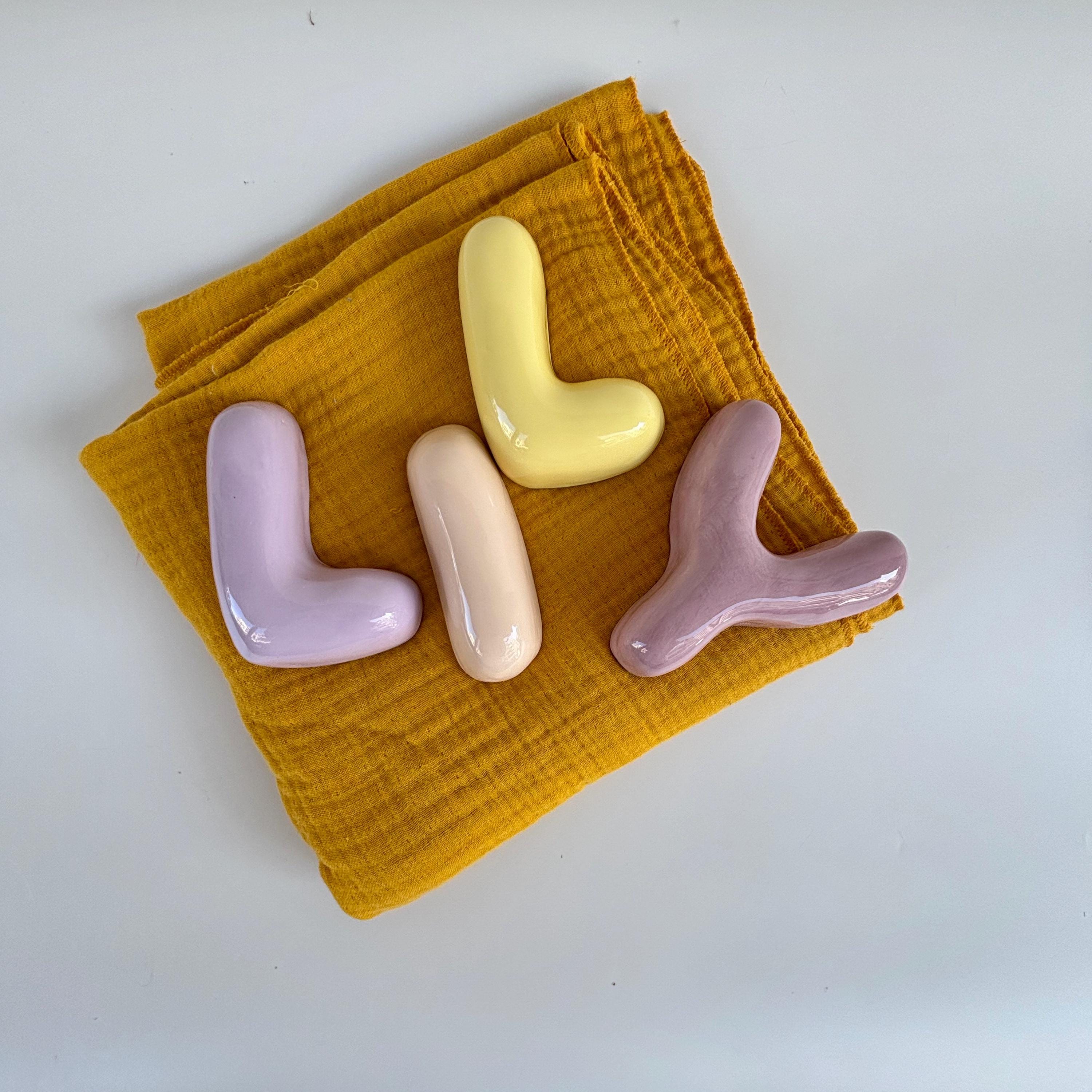 Ceramic Bubble Letters-Ceramic Letters - Personalized Ceramic Colorful Alphabet-zoom-4