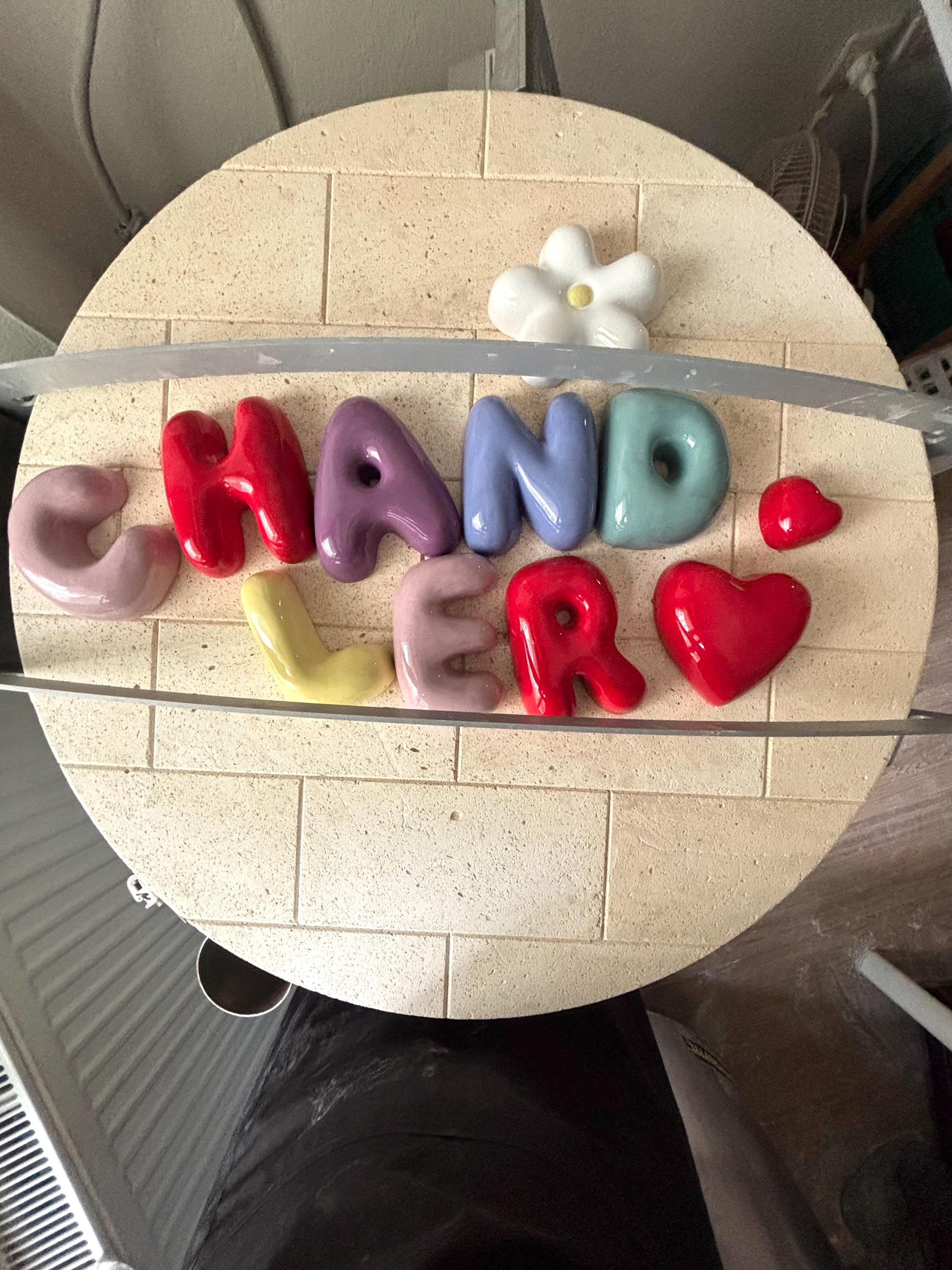 Ceramic Bubble Letters-Ceramic Letters - Personalized Ceramic Colorful Alphabet-zoom-12