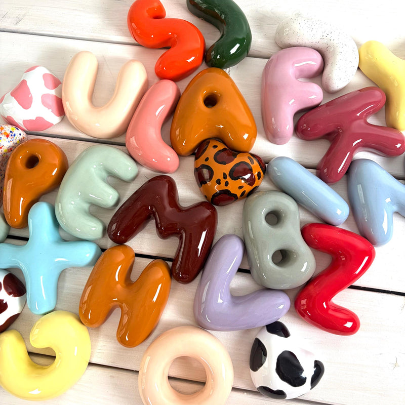Personalized Ceramic Pet Name Letters – Mini 8cm Bubble Wall Decor-zoom-